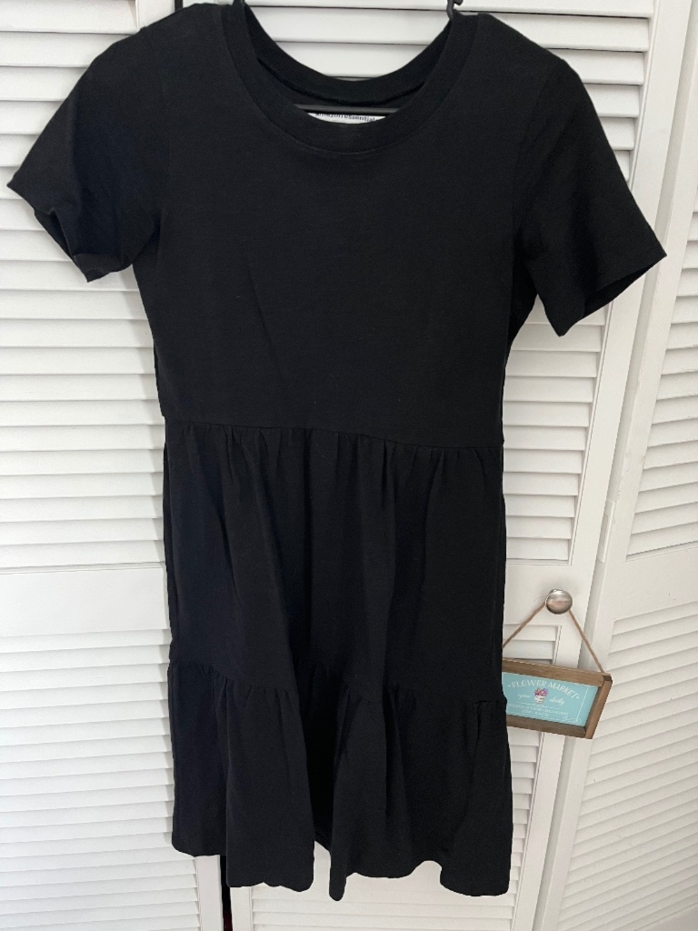 Amazon Essentials Black Cotton Dress! New without tags!